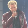 2026 American Idol Billy Idol Red Leather Jacket