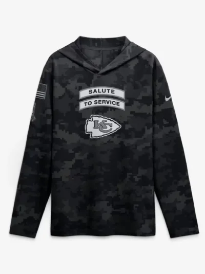 2026 Kansas City Chiefs Salute to Service Hooded Shirt