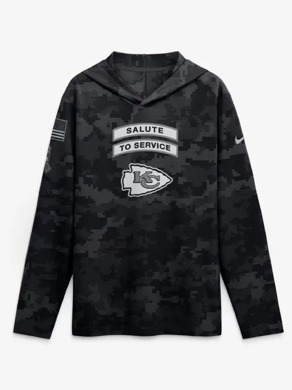 2026 Kansas City Chiefs Salute to Service Hooded Shirt