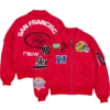 49ers New Era x Alpha Industries MA-1 Flight Red Jacket