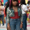 A Different World S01 Rashida Duvall Denim Cropped Jacket