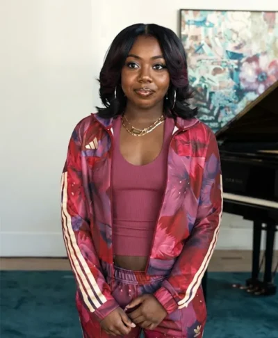 A Different World S01 Rashida Duvall Floral Track Jacket