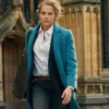 A Discovery of Witches Teresa Palmer Long Blue Coat