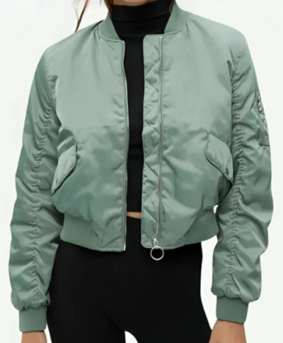 A Good Girl’s Guide to Murder Emma Myers Bomber Jacket