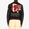 AC Milan Off White Black Varsity Jacket