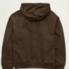 AE x Lamine Yamal Brown Hooded Denim Jacket