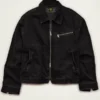 AE x Lamine Yamal Cropped Black Workwear Jacket