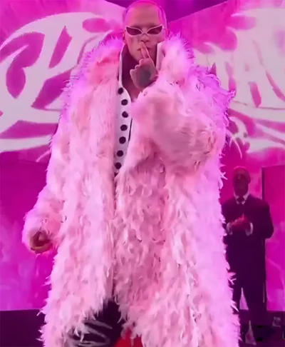 AEW 2026 Kyle Fletcher Pink Feathered Coat