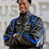 AJ Dybantsa US Open Black Shiny Track Jacket