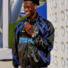 AJ Dybantsa US Open Black Shiny Track Jacket