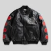 ASSC Petal To The Metal Leather Varsity Jacket