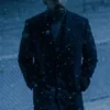 Aaron Pierre Lanterns 2026 Black Wool Coat