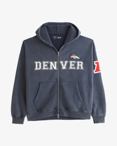 Abercrombie Denver Broncos Full-Zip Hoodie