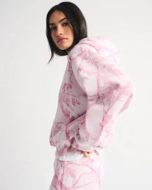 Abercrombie Light Pink Camo Hoodie