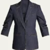 Access Hollywood 2025 Emily Orozco Blue Denim Blazer