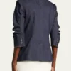 Access Hollywood 2025 Emily Orozco Blue Denim Blazer
