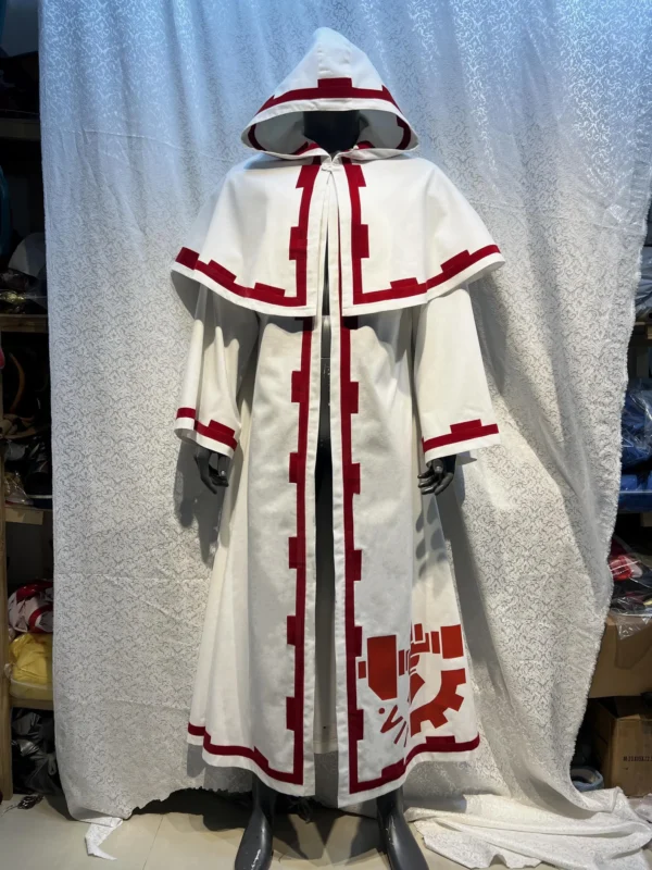 Adeptus Mechanicus Red White Hooded Coat