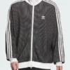 Adidas Grid Pattern Knit Track Jacket
