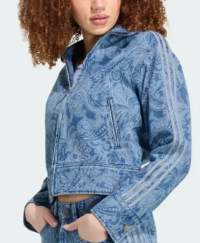 Adidas Liberty London Firebird Denim Jacket