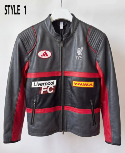 Adidas Liverpool 2027 Racing Leather Jacket