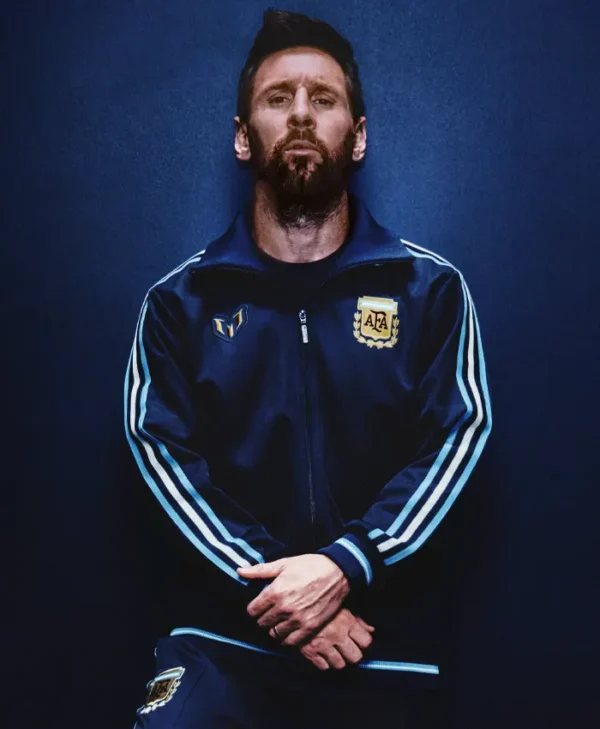 Adidas Messi Farewell Navy Blue Track Jacket