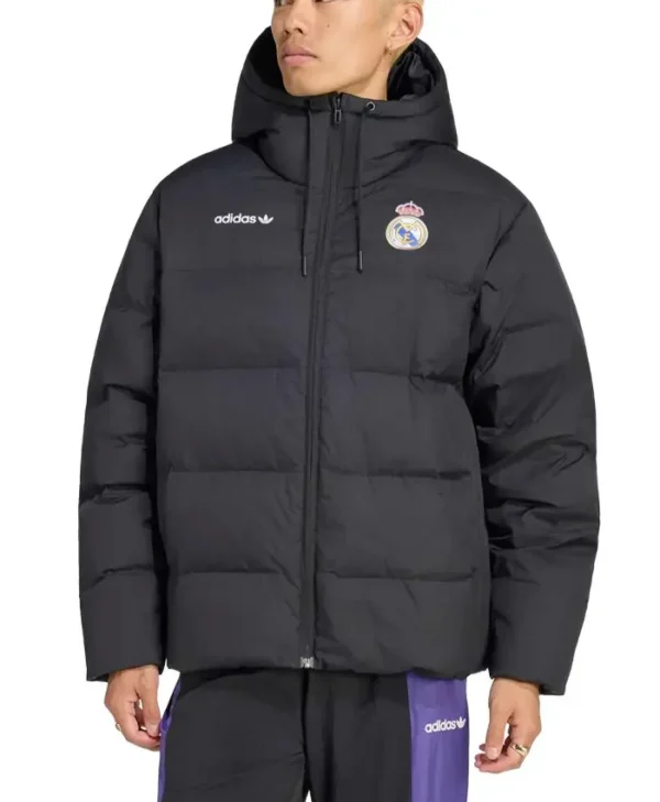 Adidas Real Madrid EQT Black Puffer Jacket