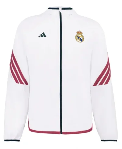 Adidas Real Madrid Warm Up White Jacket