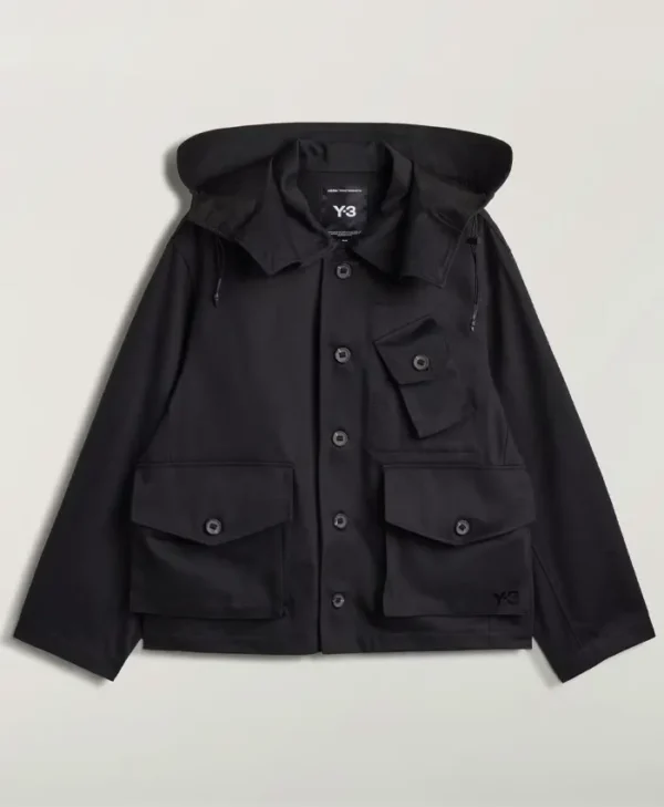 Adidas Y-3 Twill Hooded Blouson Jacket