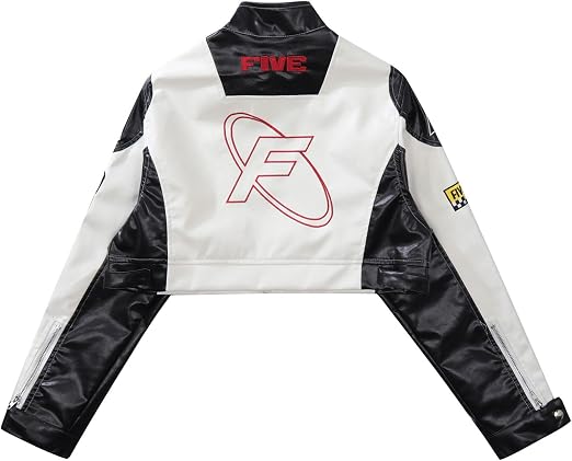 Aelfric Eden Y2K Colorblock Moto Jacket