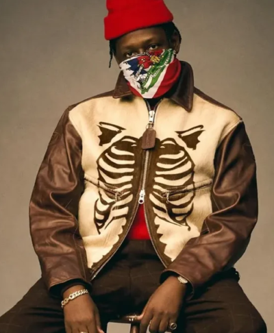 Aimé Leon Dore x Porsche Bones Leather Jacket