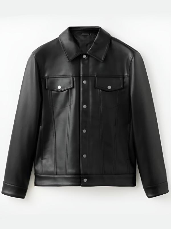 Alan Cumming Tip Toe Real Leather Jacket