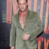 Alan Ritchson Motor City NY Premiere 2026 Olive Corduroy Suit