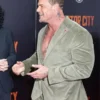 Alan Ritchson Motor City NY Premiere 2026 Olive Corduroy Suit