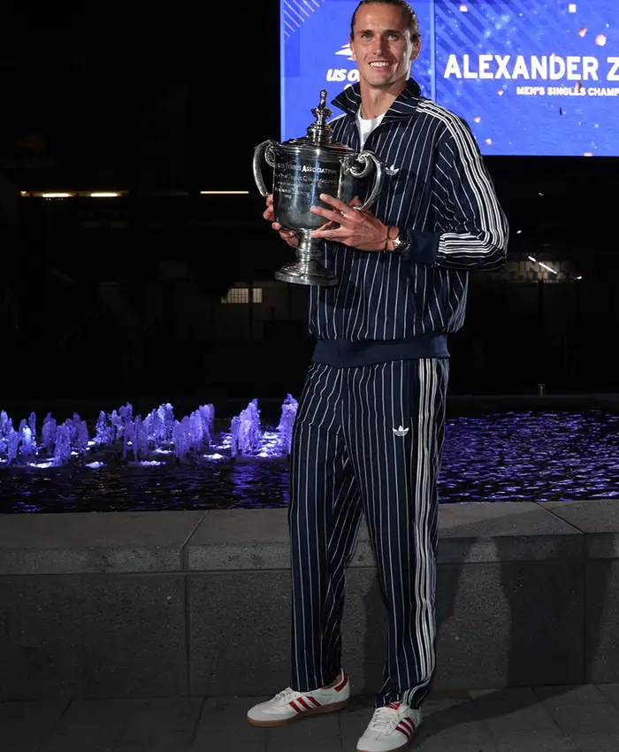 Alexander Zverev Adidas Firebird Pinstripes Track Top Jacket