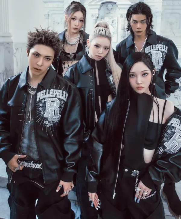 Allday Project Pelle Pelle Black Leather Jacket