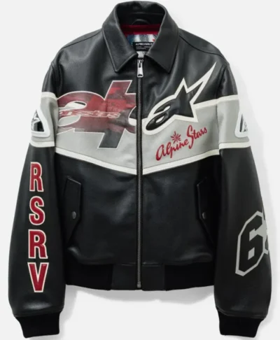 Alpinestars RSRV Bomber Varsity Leather Jacket