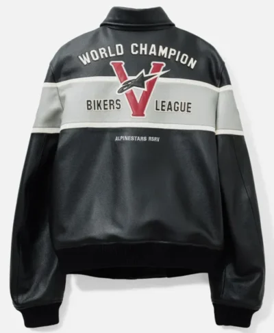 Alpinestars RSRV Real Leather Zip Varsity Jacket