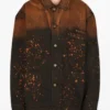 American Idol S24 Chris Tungseth Paint Splatter Denim Jacket