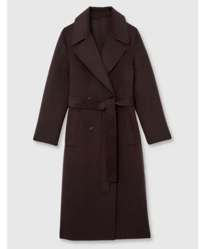 Amy Silva Vigil Season 3 Long Wool Coat