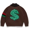 André Leon Talley Inspired Brown Knit Sweater