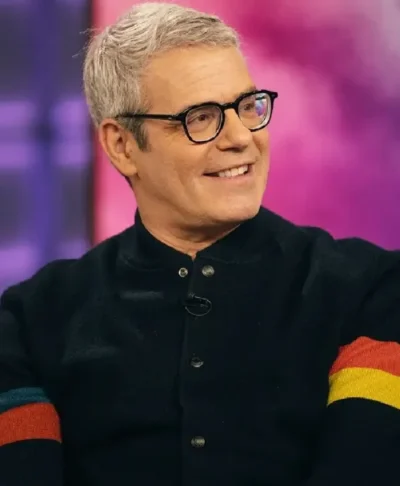 Andy Cohen Sleeve Stripe Bomber Jacket