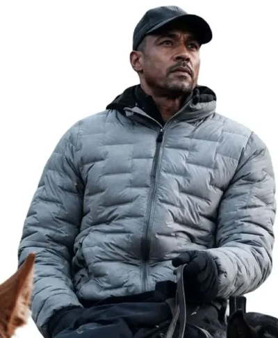 Anna Pigeon Manny López Grey Quilted Jacket