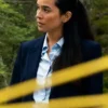 Anna Pigeon S01 Melanie Scrofano Blue Blazer