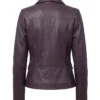 Anna Pigeon S01 Tracy Spiridakos Burgundy Leather Jacket