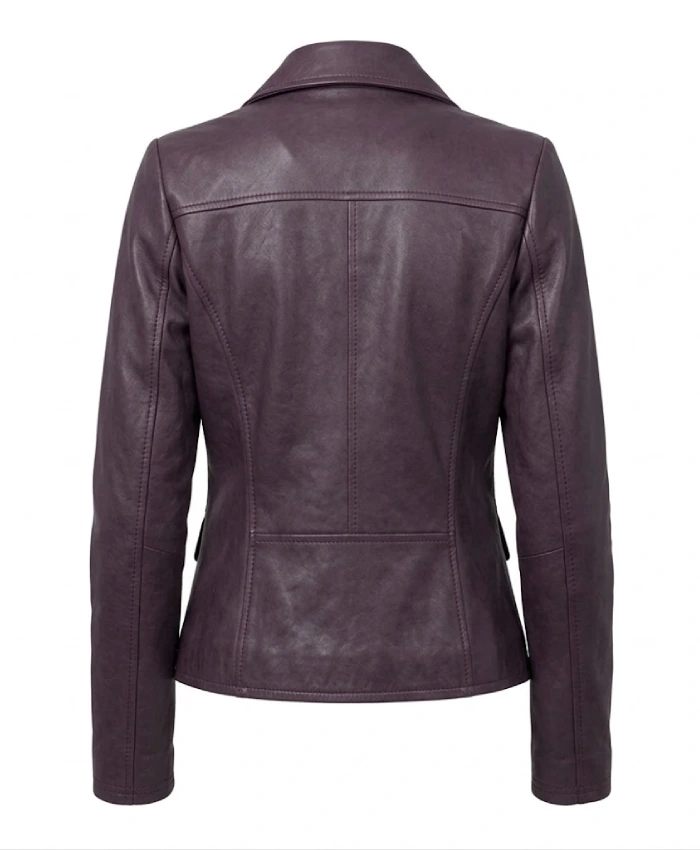 Anna Pigeon S01 Tracy Spiridakos Burgundy Leather Jacket