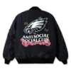 Anti Social Social Club Eagles Satin Varsity Jacket