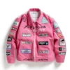 Anti Social Social Club Patched Up Racing Pink Jacket