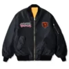 AntiSocialSocialClub Chicago Bears MA-1 Blossom Bomber Jacket