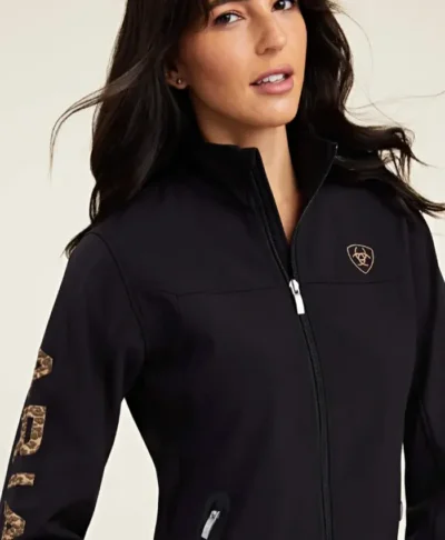 Ariat Cheetah Print Black Jacket