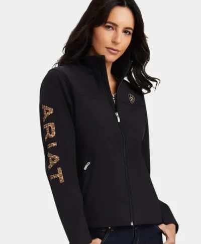 Ariat Cheetah Print Black Jacket